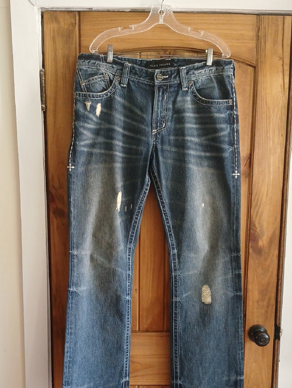 Affliction Cooper Relaxed Bootcut Jeans - 36 Long